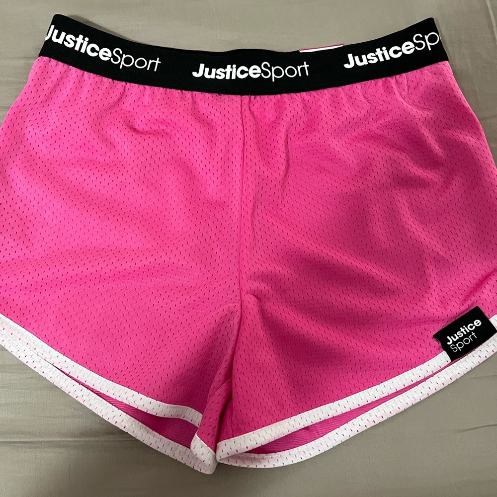 Justice Pink Girls Shorts 12-14